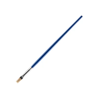 Junior Azure Paint Brush, No. 8, flat