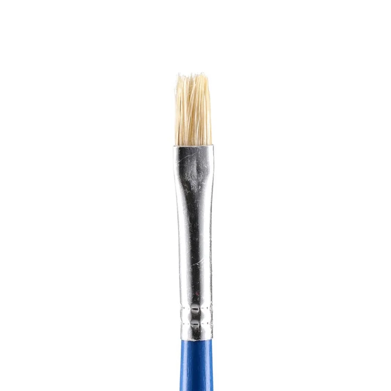 Junior Azure Paint Brush, No. 8, flat