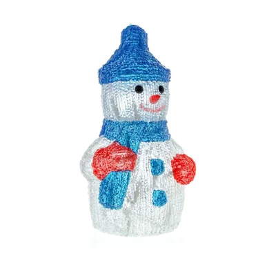 Retlux Christmas decoration RXL 254 - Snowman, blue, illuminated, 30 LED