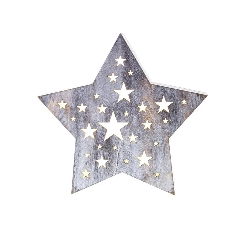Retlux Christmas decoration RXL 348 - Star, large, grey