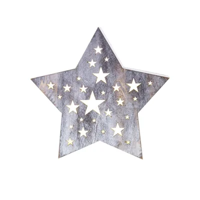Retlux Christmas decoration RXL 348 - Star, large, grey