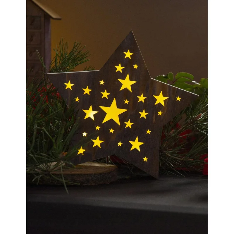 Retlux Christmas decoration RXL 348 - Star, large, grey