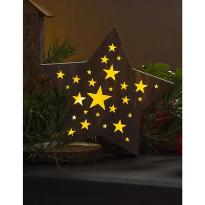 Retlux Christmas decoration RXL 348 - Star, large, grey