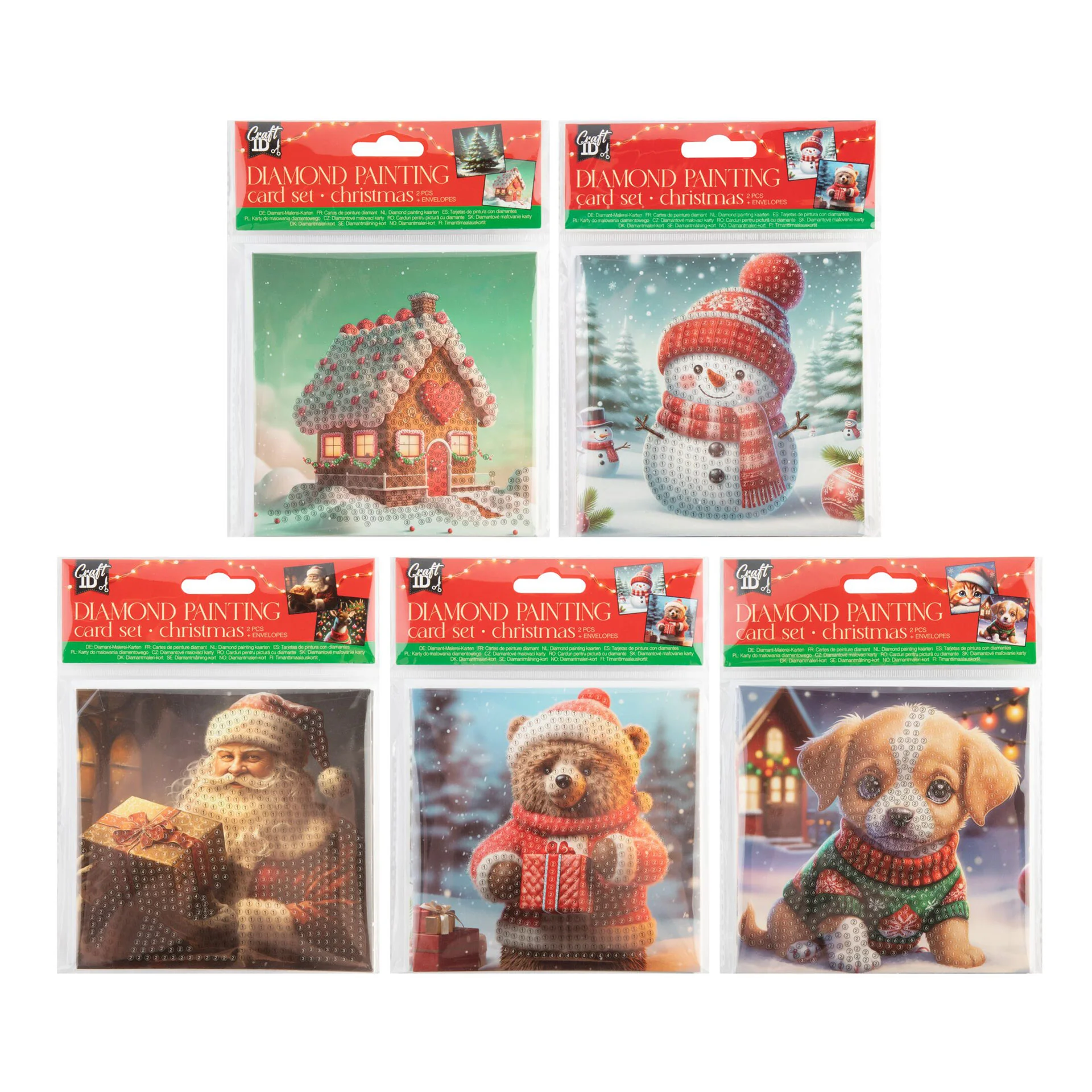 CRAFT ID BEAD ART CARDS ASSORTED PACK 48