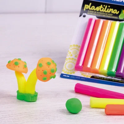 Milan Modeling Clay, 70 g, 6 neon colors