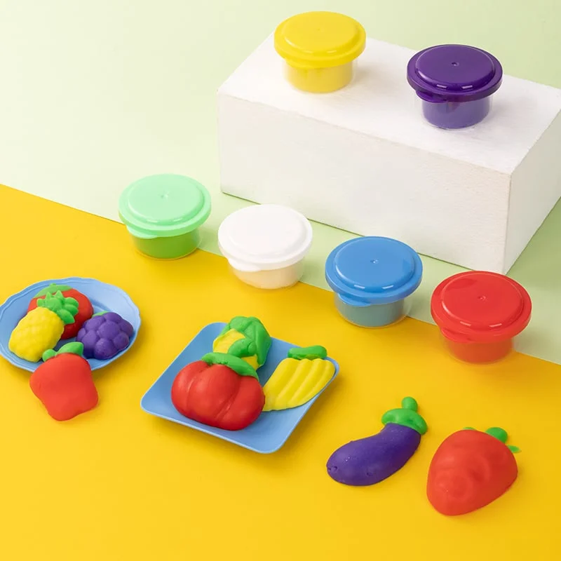 Deli Modelling Dough Set Genius, 240 g, 6 colours, with 19 accessories