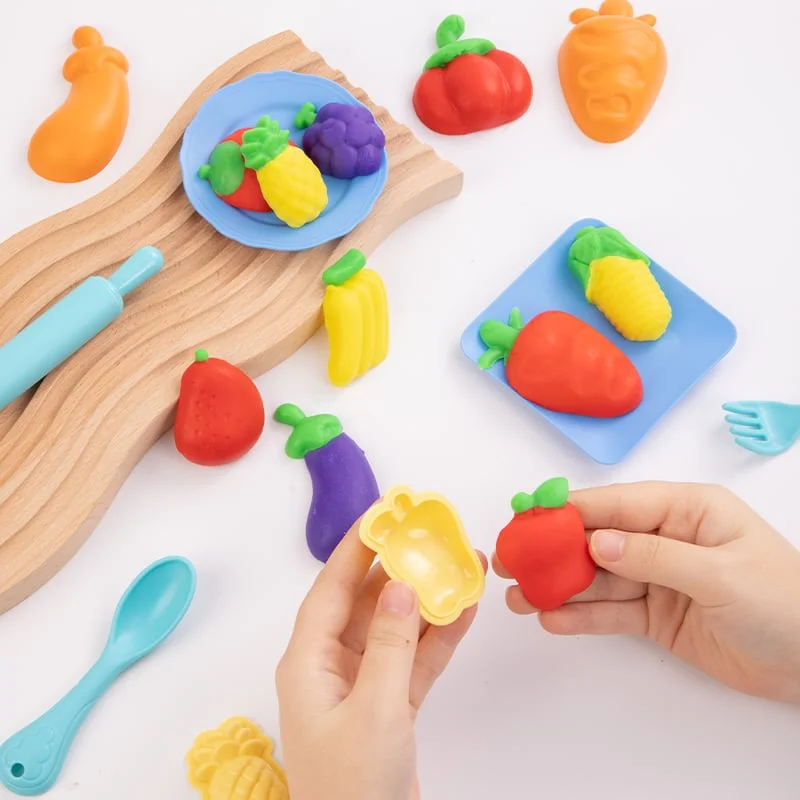 Deli Modelling Dough Set Genius, 240 g, 6 colours, with 19 accessories
