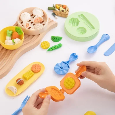 Deli Modelling Dough Set Genius, 240 g, 6 colours, with 19 accessories