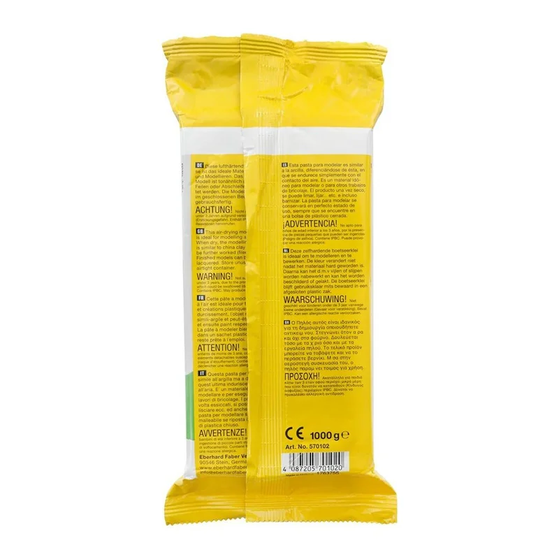 Eberhard Faber Modelling Clay Plast Kids, 1 kg, white