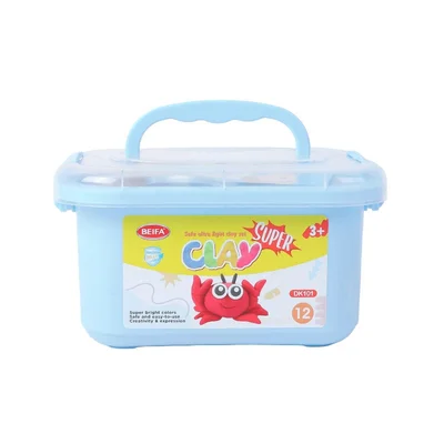 Beifa modelling clay, in carry case, 120 g, 12 colours