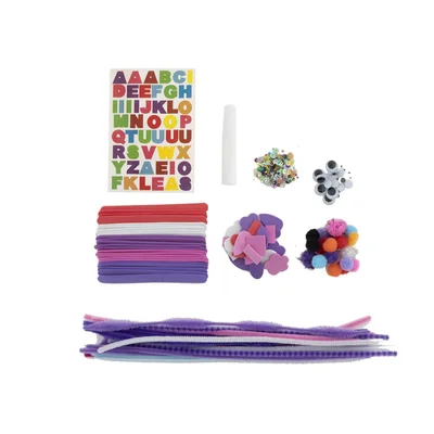 Moxy Creative Set Megacraft Bag Girls, 250 pieces, assorted