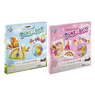 Moxy Творчески комплект Poke-a-Dot, асорти, 24 броя