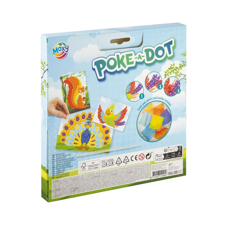 Moxy Creative kit Poke-a-Dot, animals