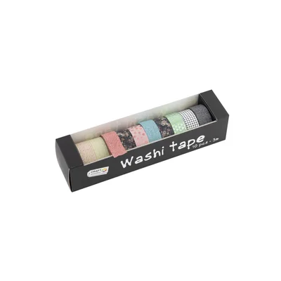 Craft ID Decorative Tape with Motifs, 1.5 cm, 3 m, 10 pcs
