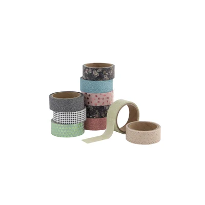Craft ID Decorative Tape with Motifs, 1.5 cm, 3 m, 10 pcs