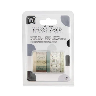 Craft ID Decorative Tape, 3 m, 3 pieces, vintage
