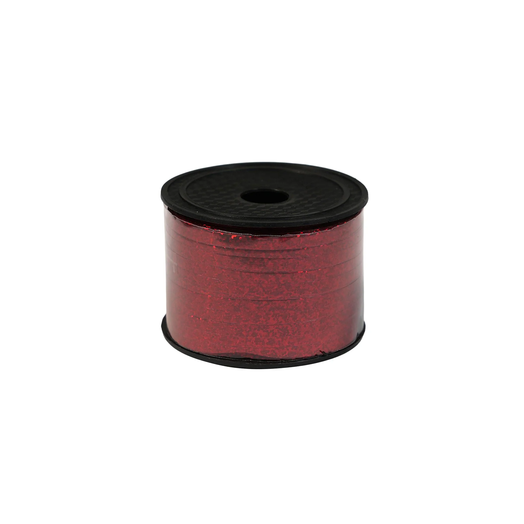 Curling ribbon, metallic with glitter, 0.5 cm ? 90 m, red