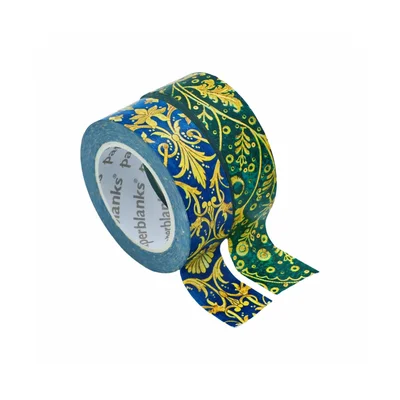 Paperblanks Tape Emerald Flower/Silk Sky, decorative
