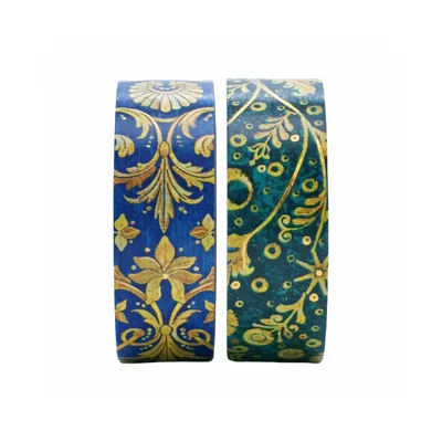 Paperblanks Tape Emerald Flower/Silk Sky, decorative