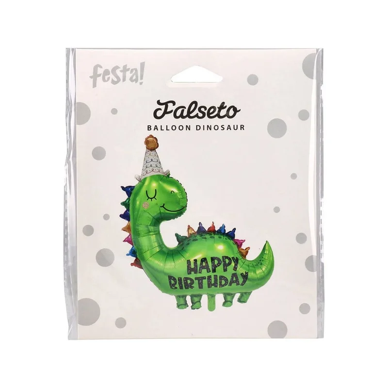 Festa Foil Balloon, dinosaur, 86 x 80 cm