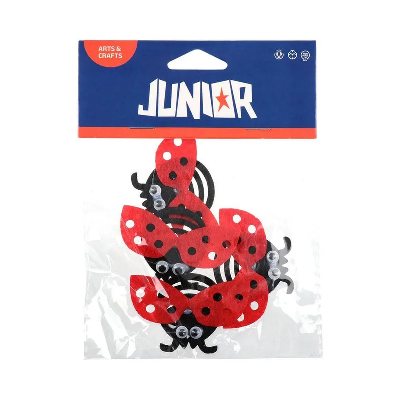 Junior Felt Ladybirds for Decoration, 4 pcs