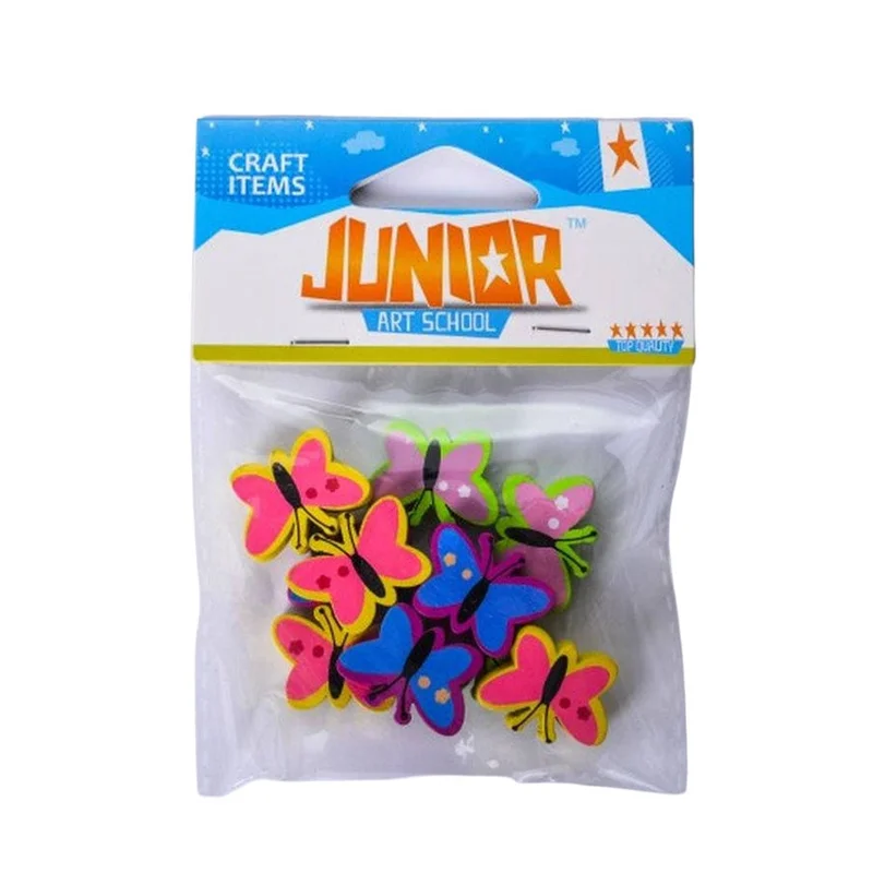 Пеперуди за декорация Junior, дървени, 12 броя