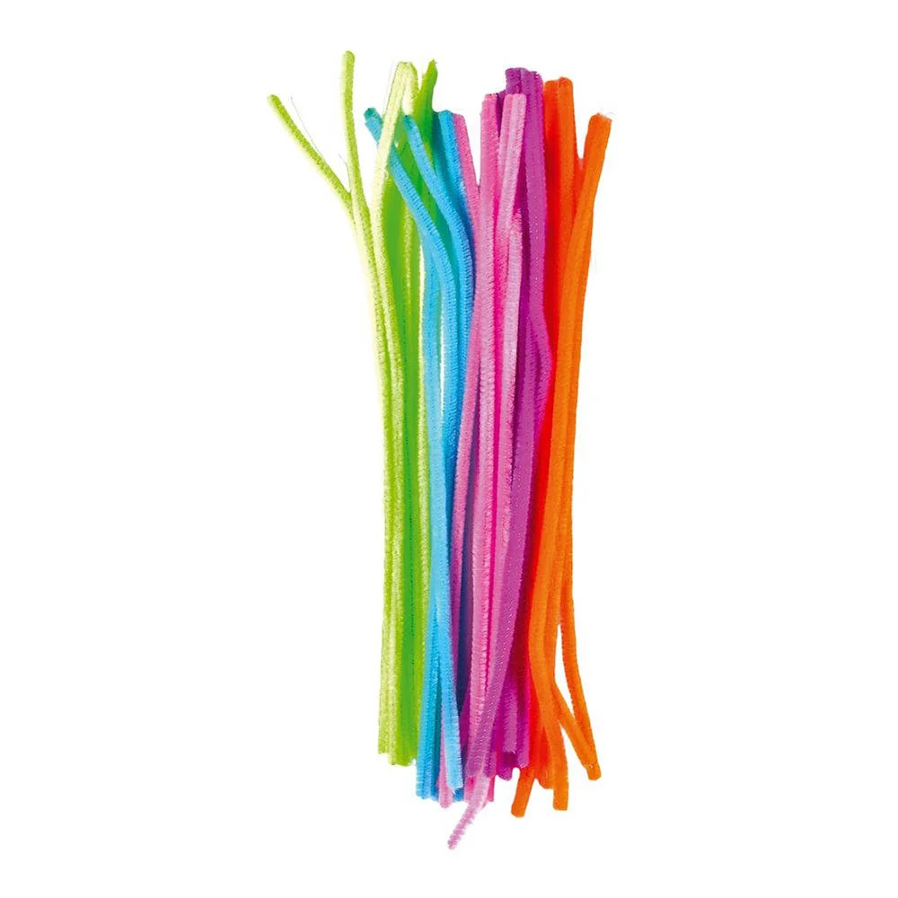 JUNIOR PIPE CLEANERS NEON 30 CM PACK 25