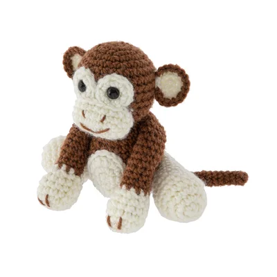 Craft ID Комплект за плетене на една кука Маймуна, 15 х 9 х 13.5 cm