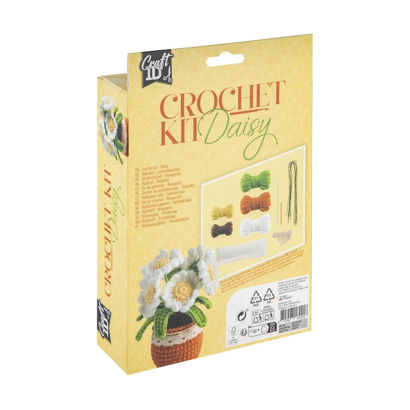 Craft ID Daisy Pot, weaving craft