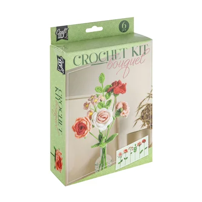 Craft ID Bouquet of Flowers, weaving craft, pink