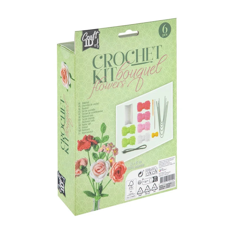 Craft ID Bouquet of Flowers, weaving craft, pink