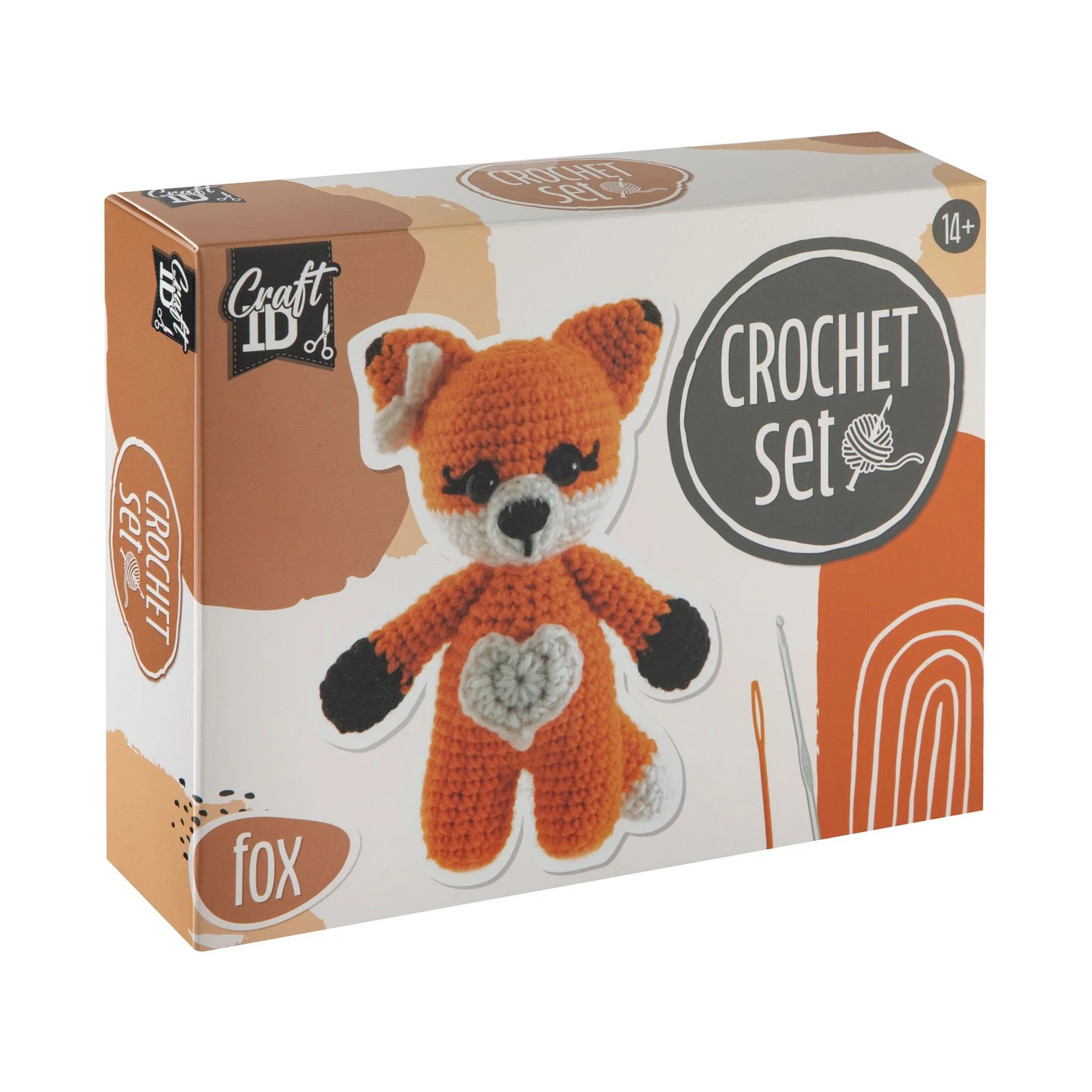 Craft ID Crochet kit Fox, 13 ? 8.5 ? 17 cm
