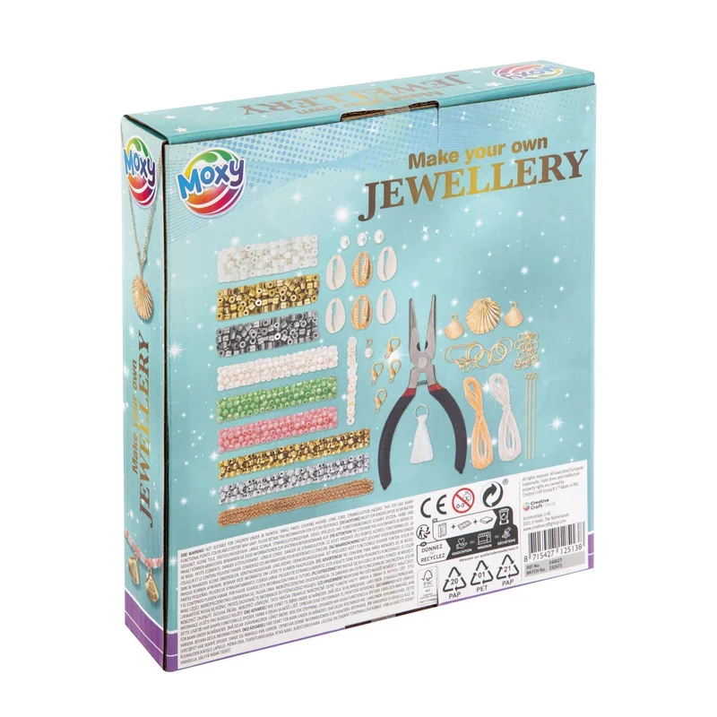 Moxy Jewelry Making Kit, with pliers, blue