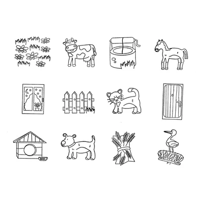 Nowa Szkola Stamps Garden, 12 pcs