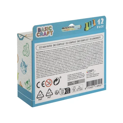 Moxy Stamp Set, 12 pcs, Blue