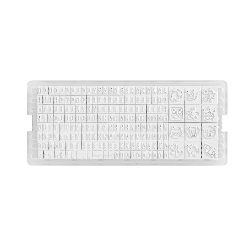 Marky textile stamp, with Cyrillic letter kit, blue