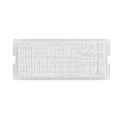Marky textile stamp, with Cyrillic letter kit, blue