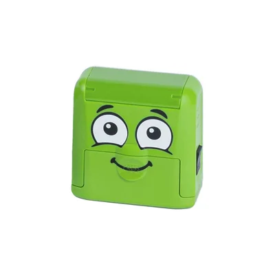 Textile Stamp Marky, with Cyrillic set, green