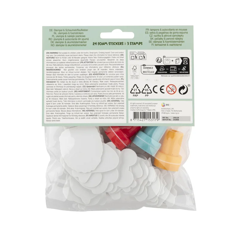 Moxy Foam Stamps & Stickers Set