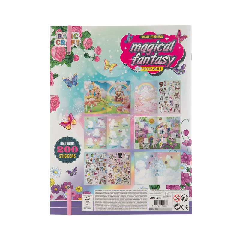 Moxy Fantasy Sticker Book, with 200 stickers
