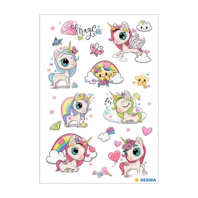 Herma Stickers Unicorn, 16 pcs