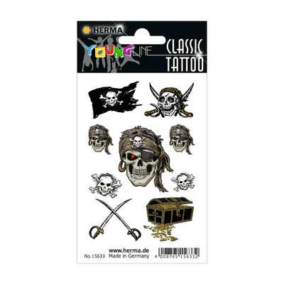Herma Tattoos Pirates, 9 pcs
