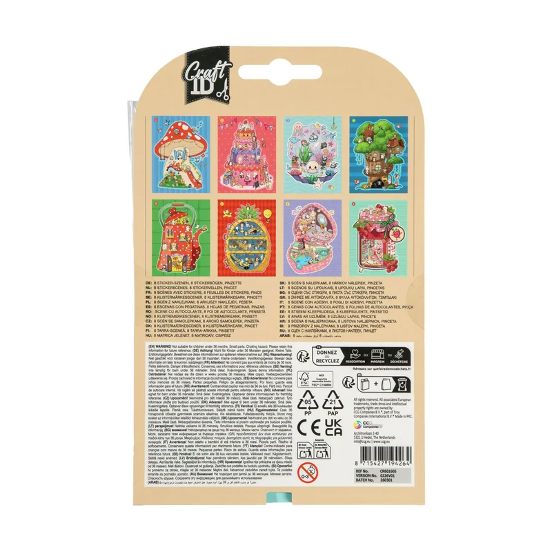 CRAFT ID STICKER SET GREEN