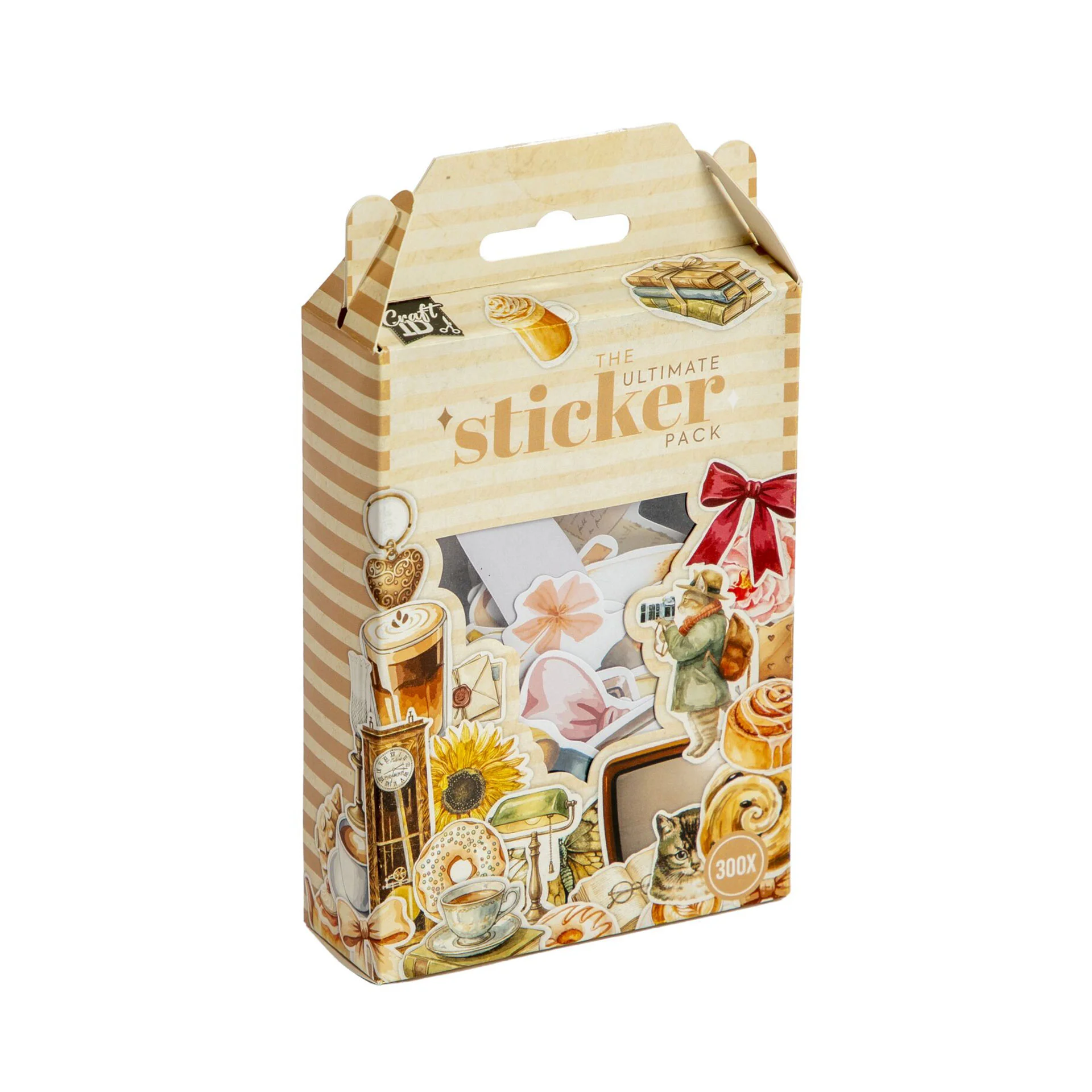 CRAFT ID STICKER SET 300 PCS BROWN