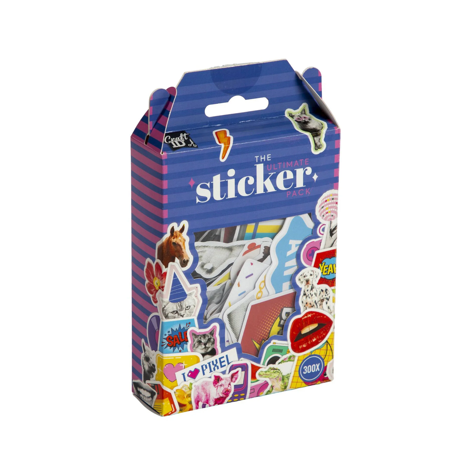 CRAFT ID STICKER SET 300 PCS BLUE