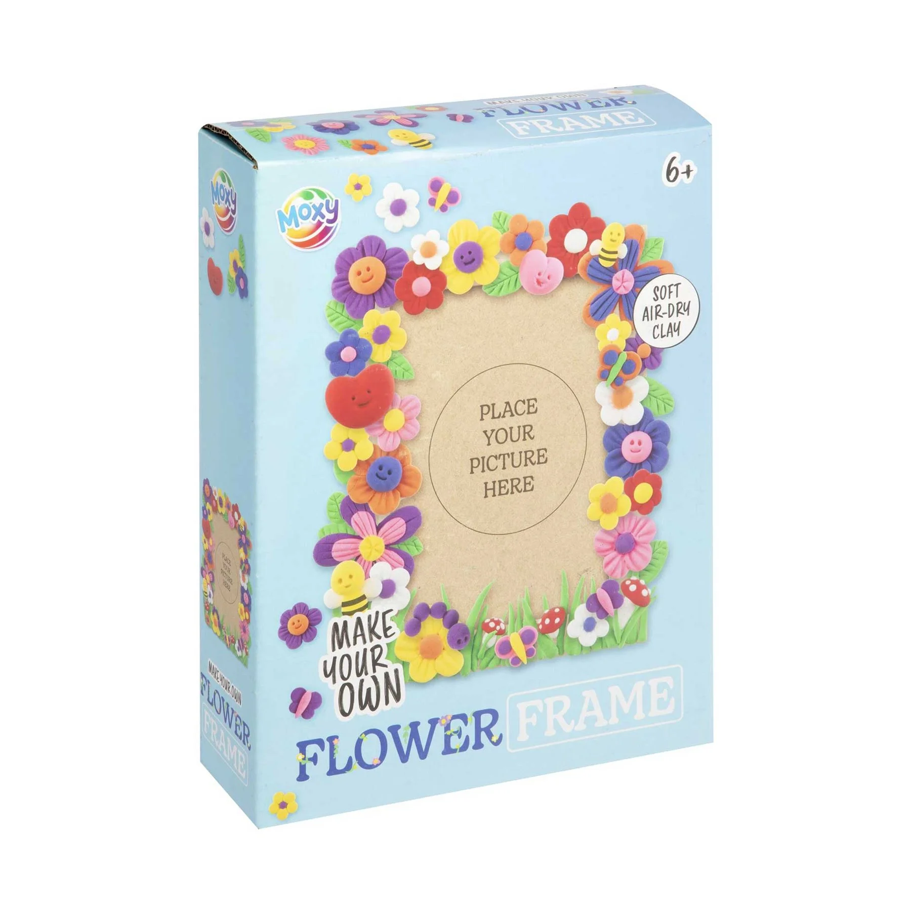 Moxy Frame with Flowers, for decoration, 15.5 x 20.8 cm