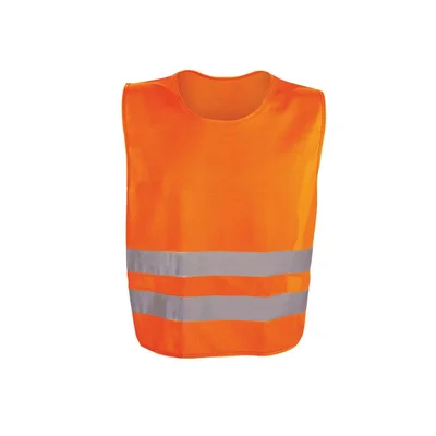 Safety vest, reflective, 54 x 62 cm, orange