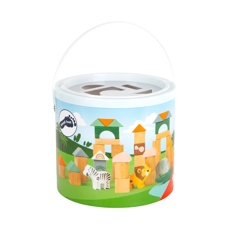 Small Foot Constructor Safari, wooden, 50 pcs