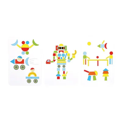 Small Foot Мозайка Роботи, дървена, с чукче
