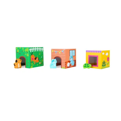 Small Foot Building blocks Domestic animals, 12 pcs